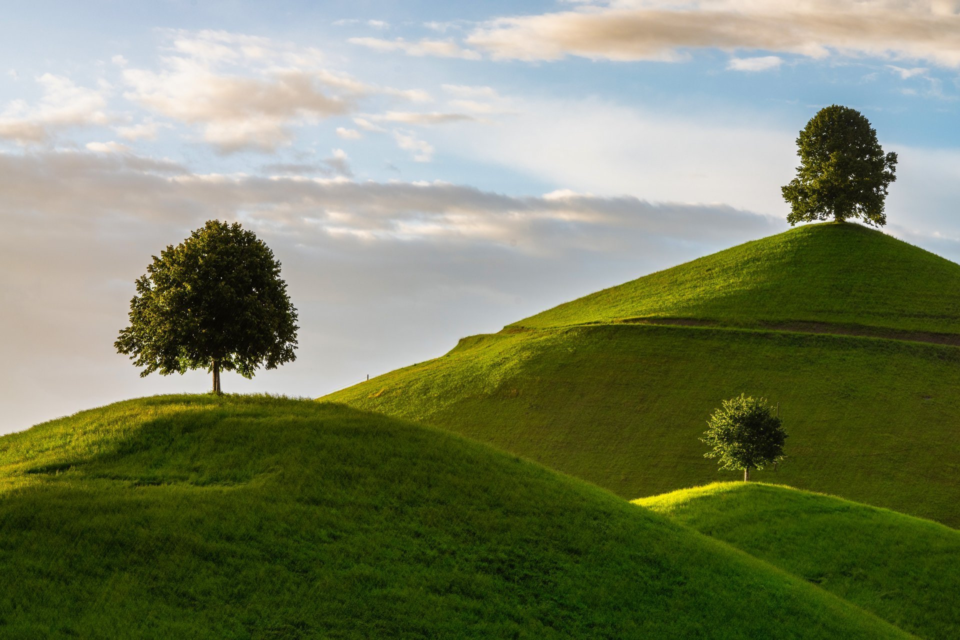 Welsh hills at sunset