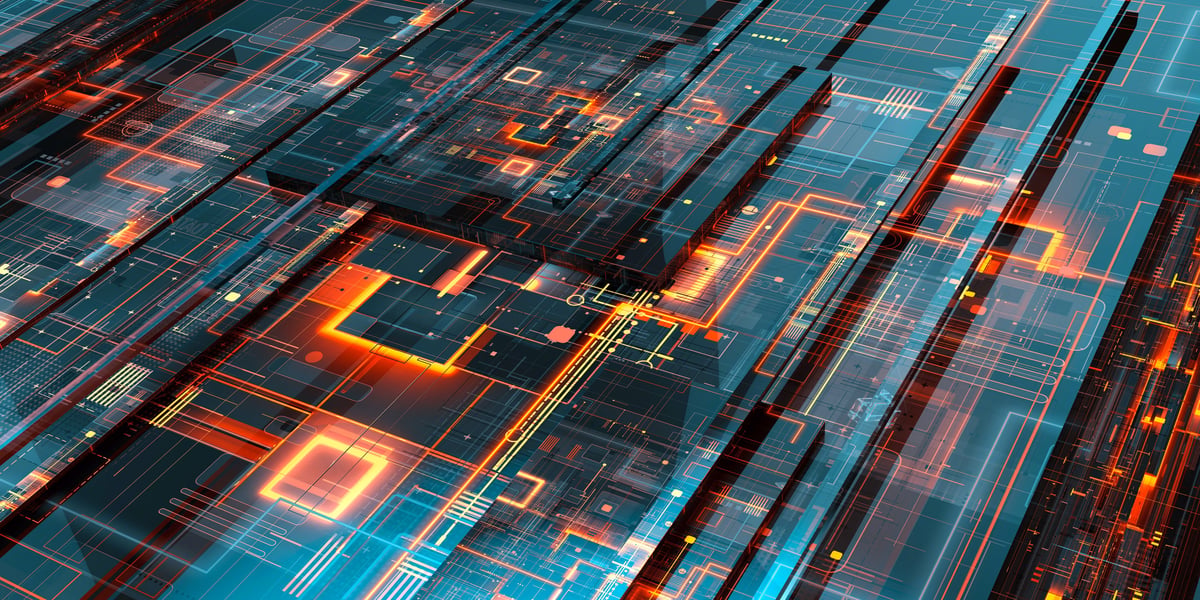 AI automation technology background