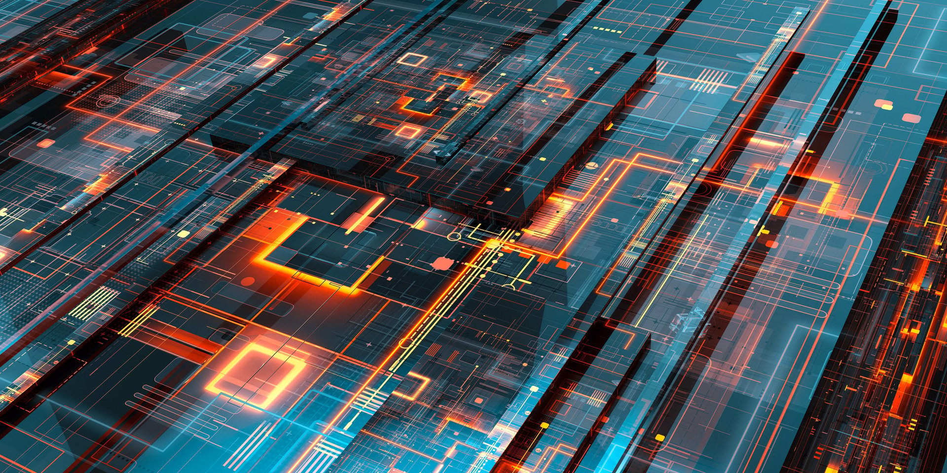 AI automation technology background